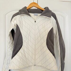 Columbia Women's White Softshell Jacket Size Medium